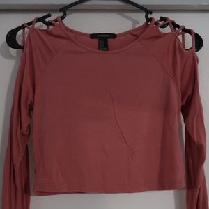 Forever 21 Pink Crop Top